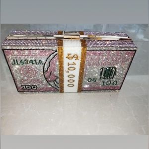 PINK Money Bag Clutch $$$